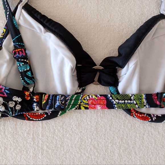 VENUS Midnight Elegance Sally Underwire Ring Bikini Top, size 32DD/34D/36C - Picture 11 of 13